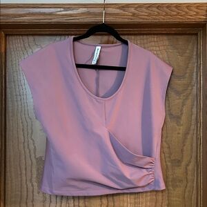 Athleta Mauve Short Sleeve Tee